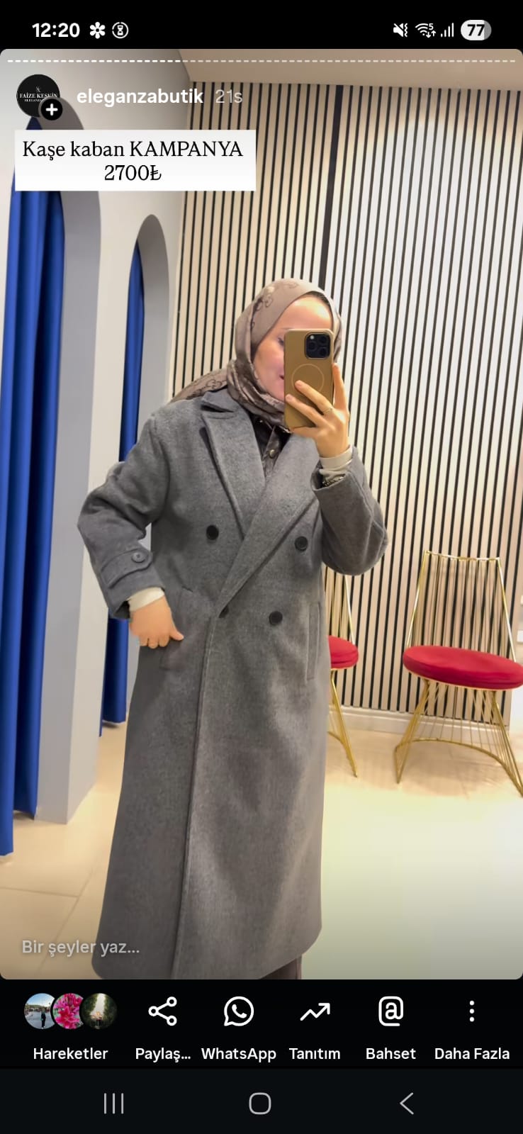 RAIMENT 0015 KAŞE KABAN GRİ