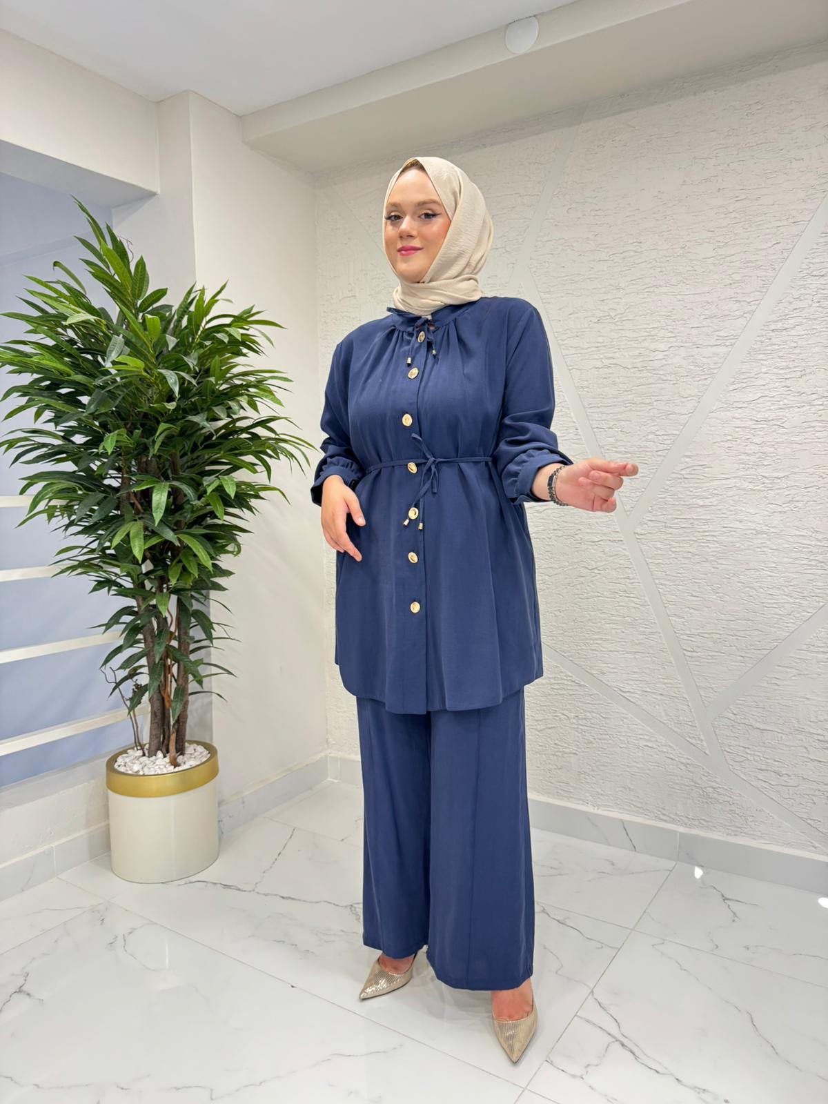 RAIMENT 0121 PANTOLONLU TAKIM LACİVERT
