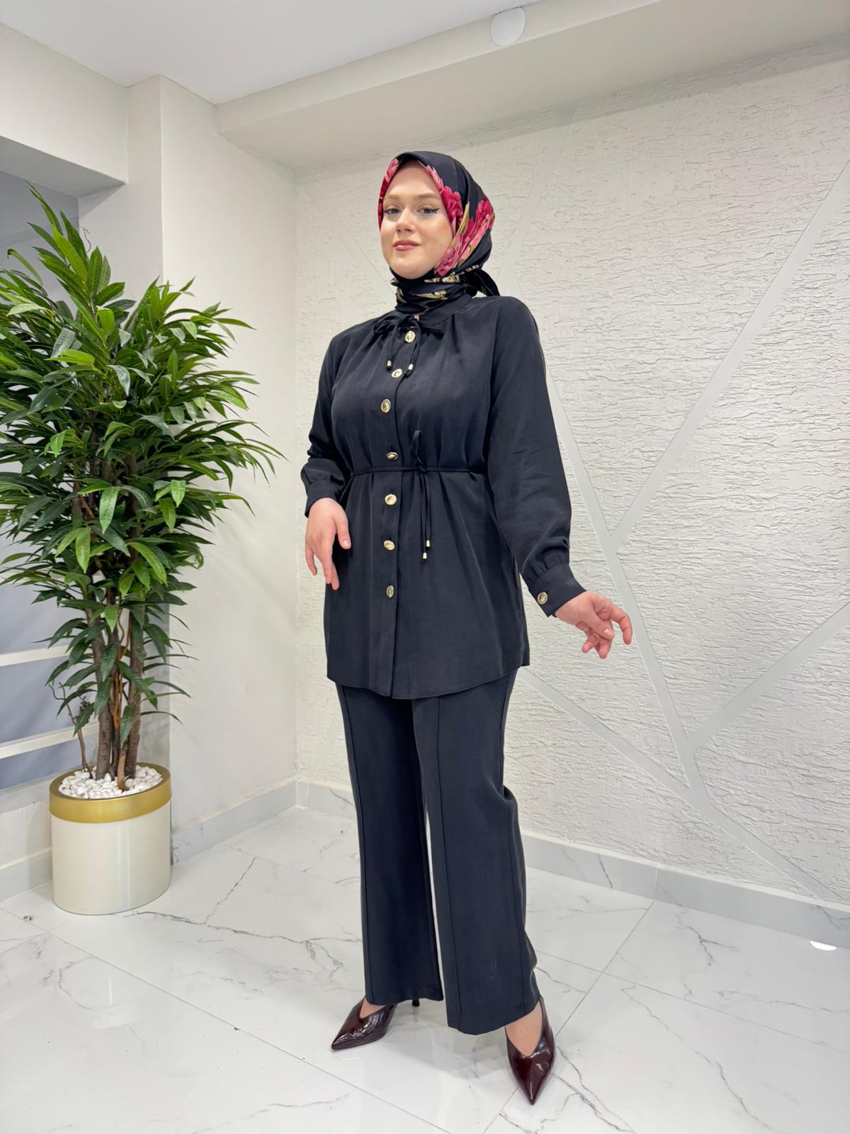 RAIMENT 0121 PANTOLONLU TAKIM SİYAH