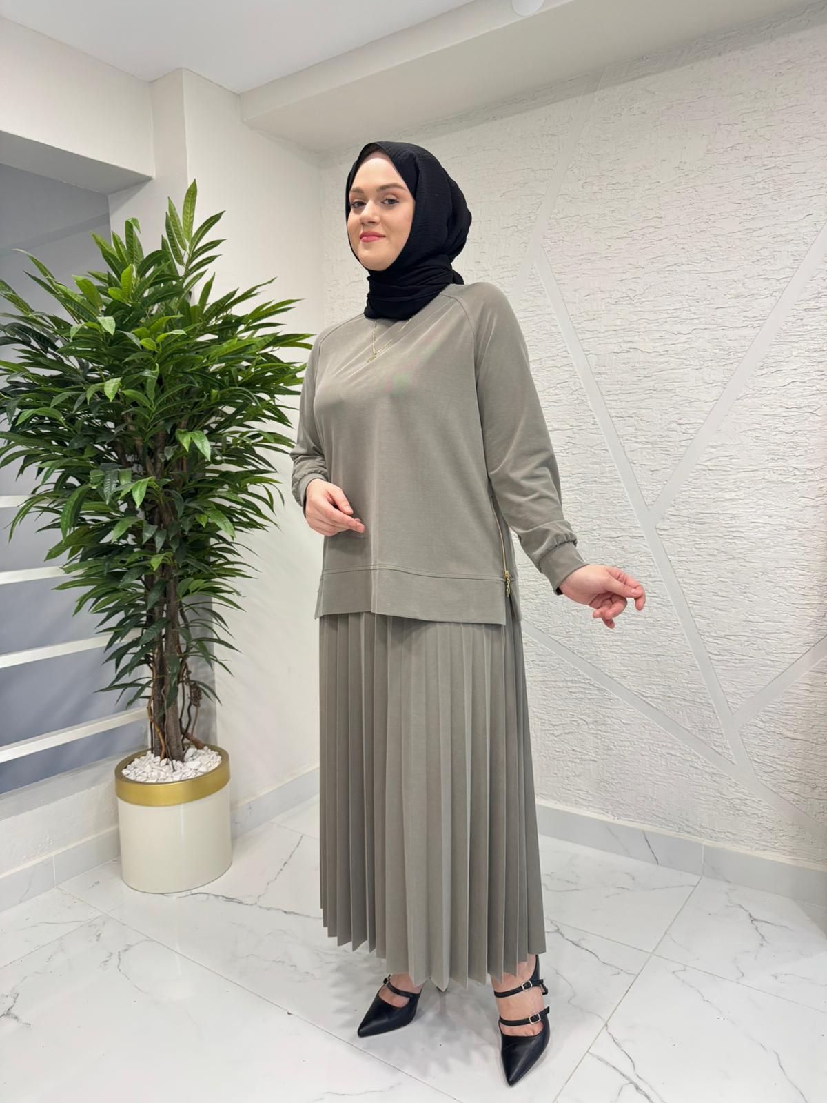 RAIMENT 0135 ETEKLİ TAKIM YEŞİL