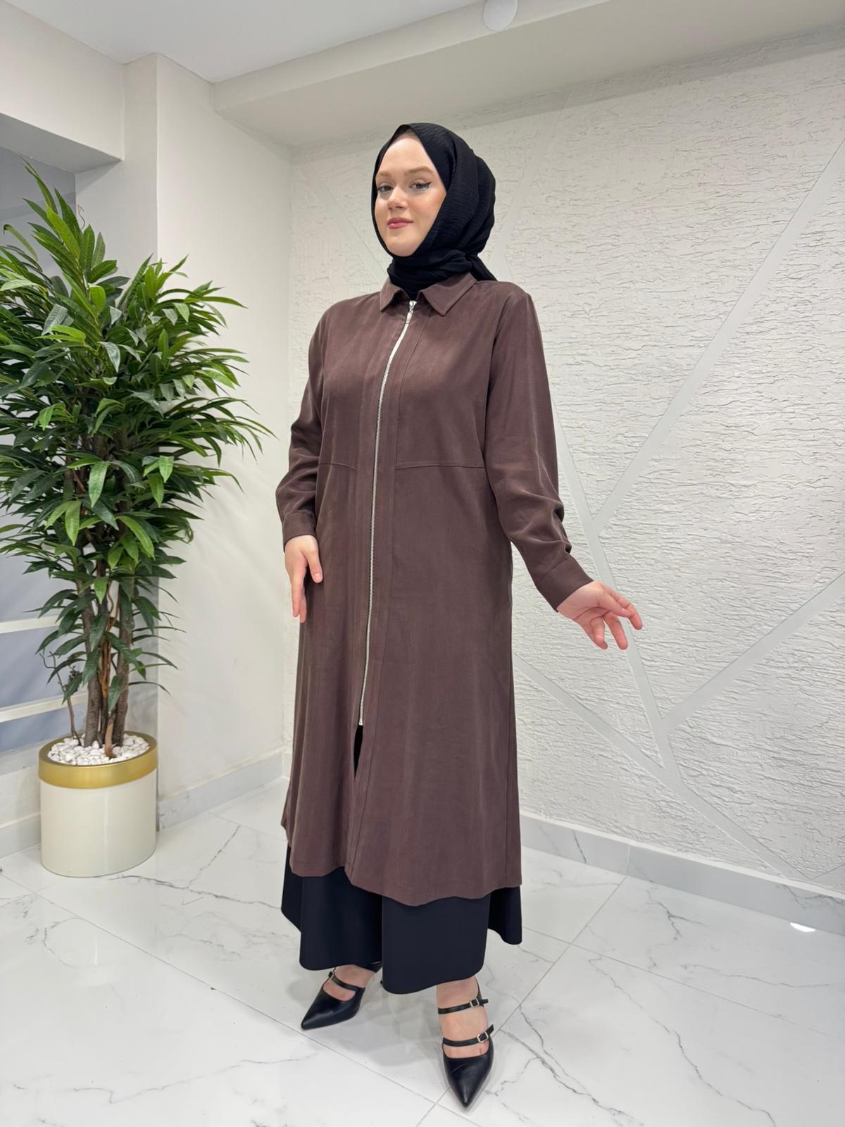 RAIMENT 0141 FERMUARLI KAP KAHVERENGİ