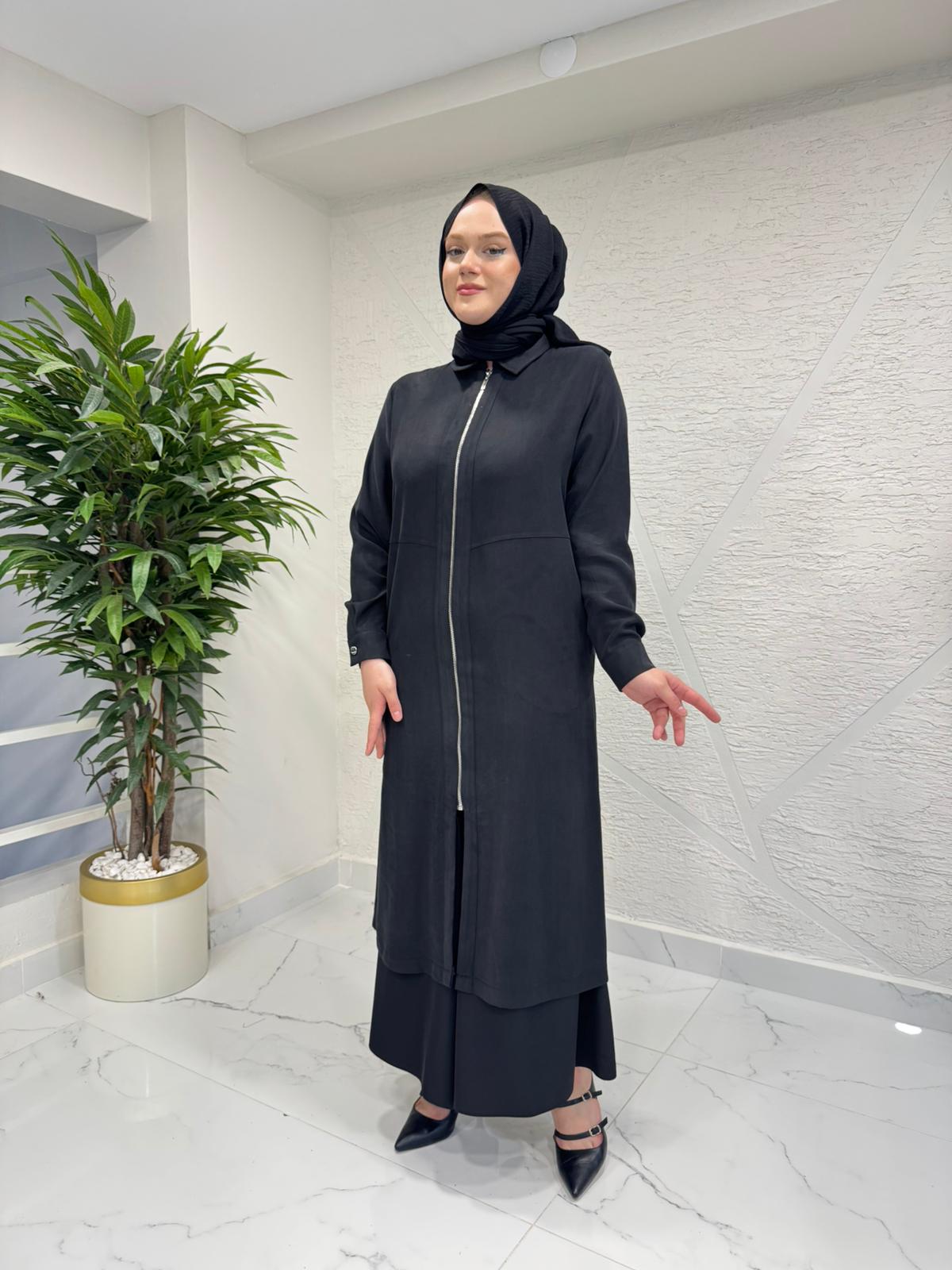 RAIMENT 0141 FERMUARLI KAP SİYAH