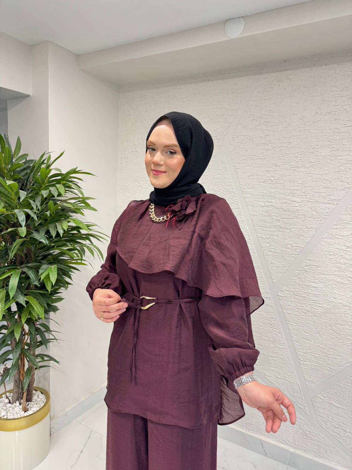 RAIMENT 0156 PANTLOLON TAKIM BORDO