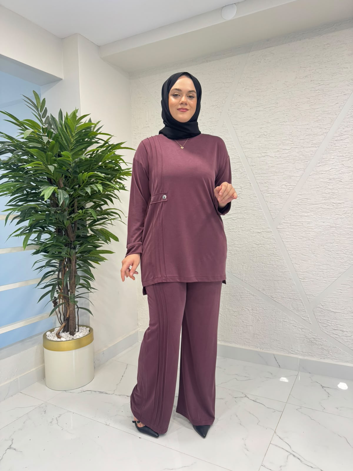 NORSHEN 027 PANTOLON TAKIM BORDO