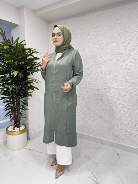 MİSSA K10 NESS KETEN HIRKA HAKİ