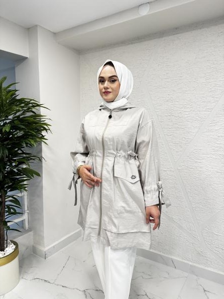 CEREMONY 5858 KAPÜŞONLU KOLLARI BAĞLAMALI DUBAI KAP TAŞ