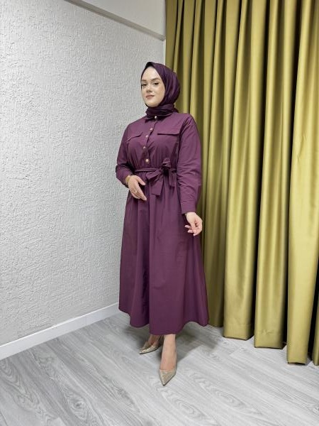 MISSEMRAMISS 4783 VİSİONE NAKIŞLI ELBİSE BORDO
