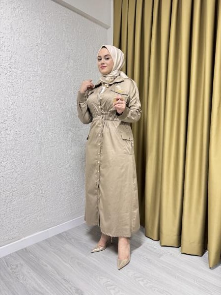 MISSEMRAMISS 4772 SHIR BIRD ELBİSE TABA