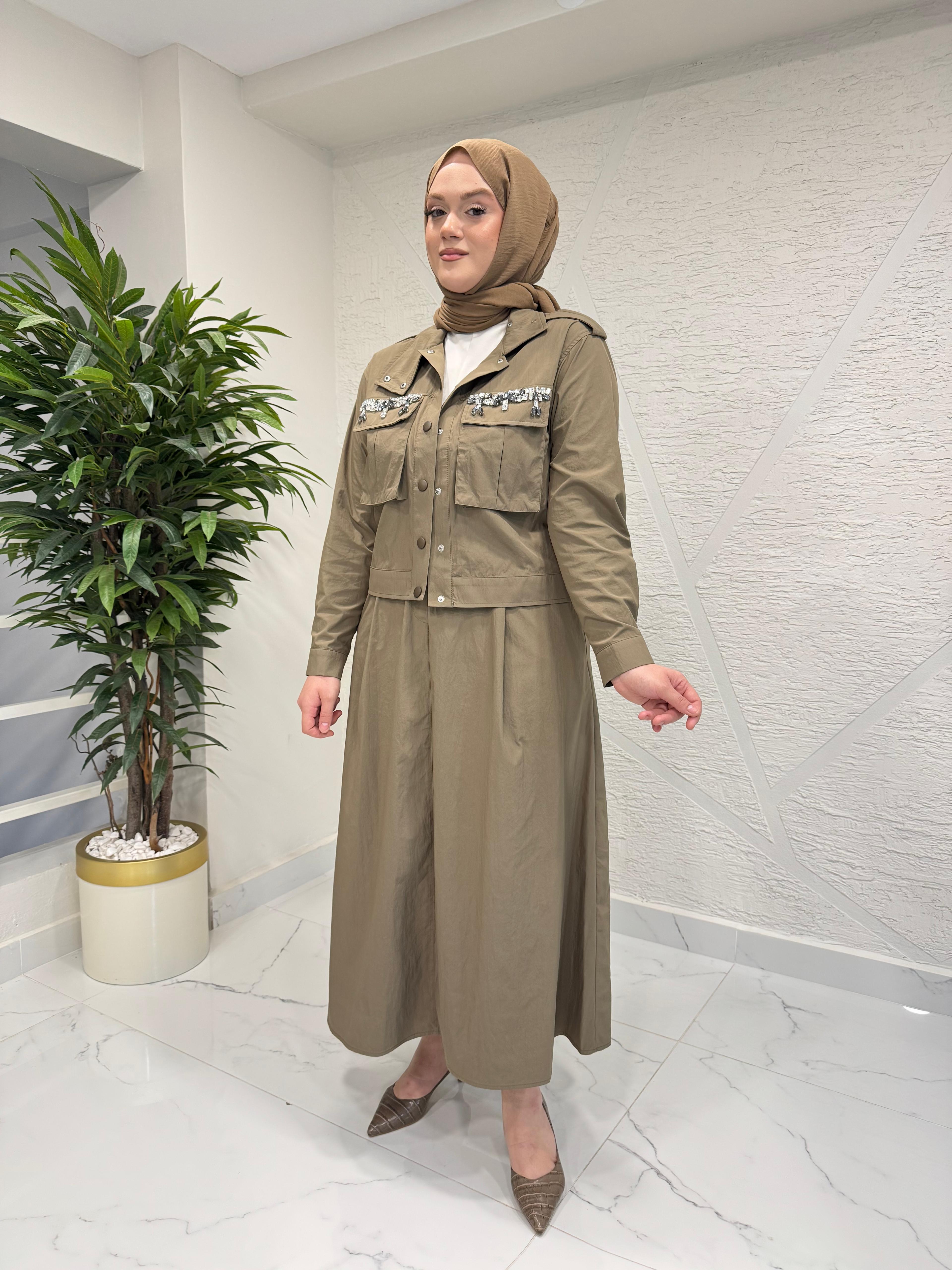 WENNORA 1007 CEP İŞLEMELİ TAKIM HAKİ