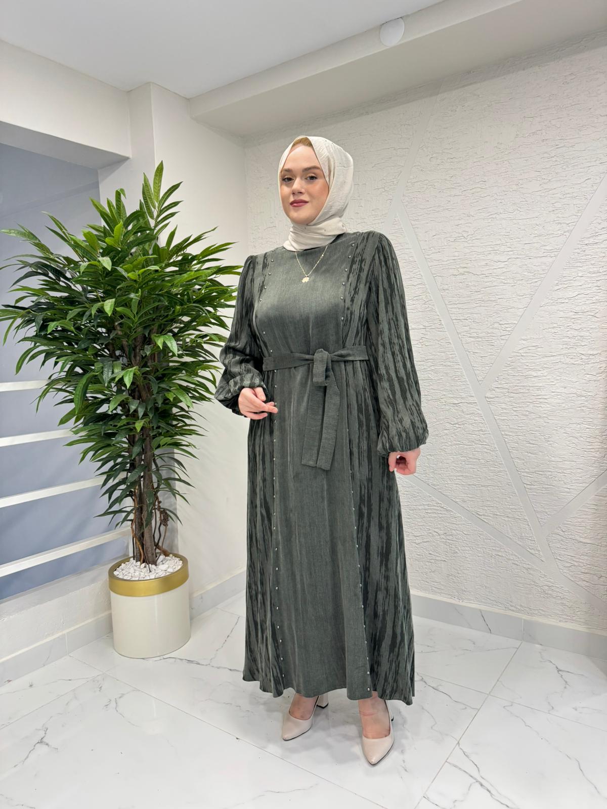 MARCHA 10701 İPEK ELBİSE HAKİ