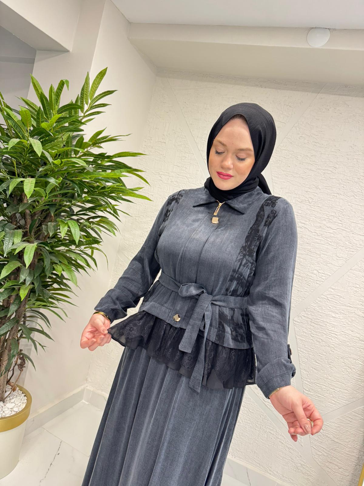 MARCHA 10919 ETEKLİ TAKIM ANTRASİT