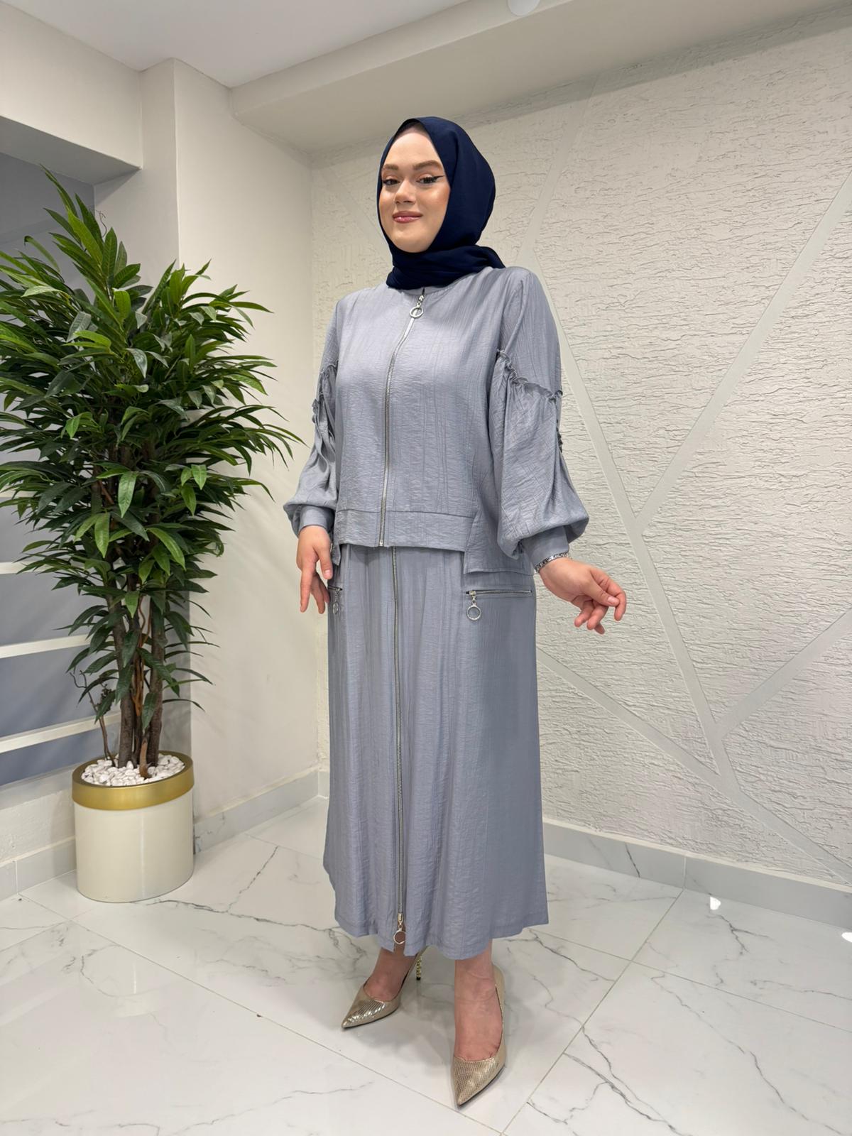 CLEMENCE 1436 ASEL ETEK TAKIM GRİ