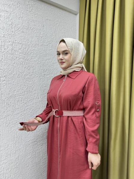 FUAT GÜRŞEN 3106 ELBİSE BORDO