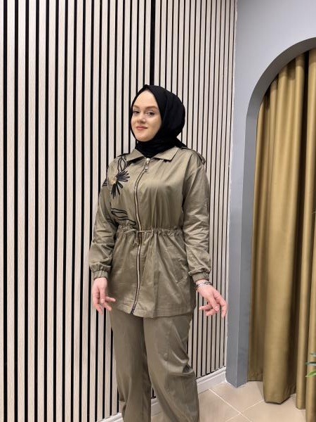 MISSEMRAMISS 6676 GIOCCA SPECIALE KAP LUCİDO PANTOLON TAKIM HAKİ