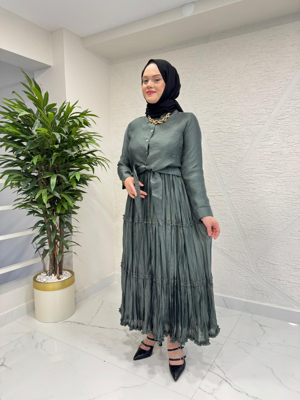 CEREMONY 26Y613 NİL ÇİNGENE ETEK YEŞİL