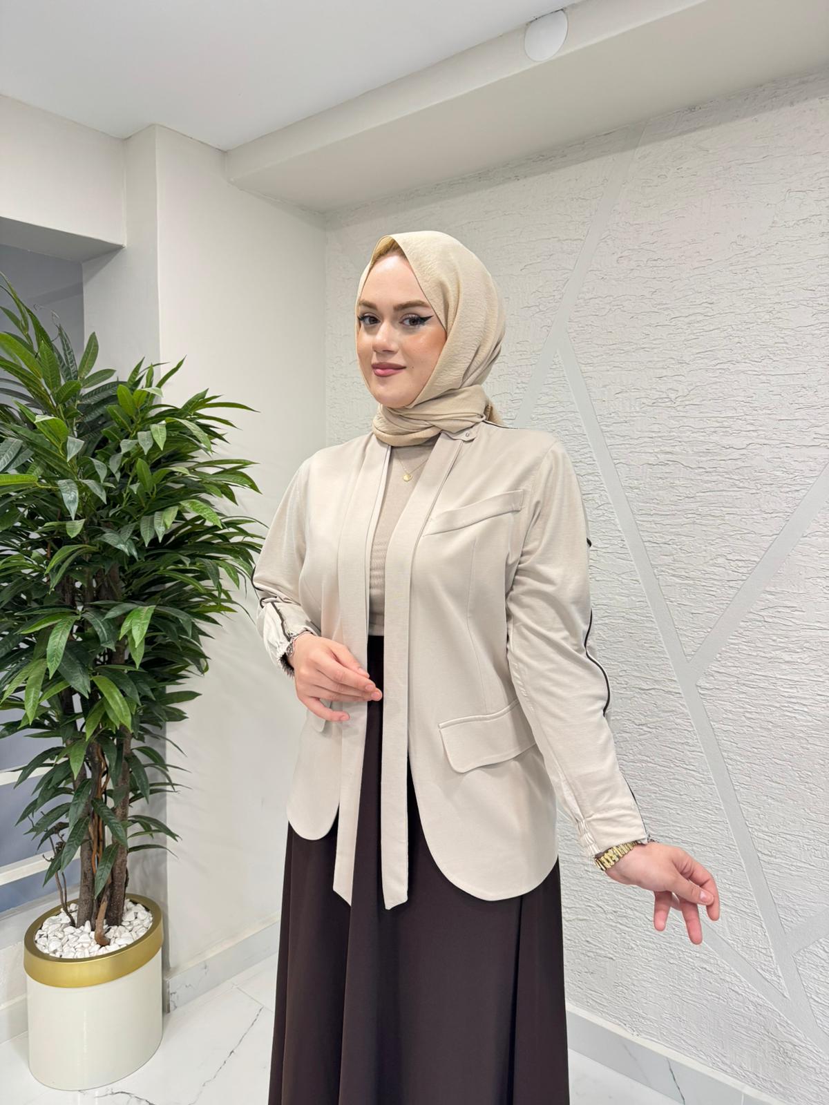 CEREMONY 26Y819 ARKASI BASKI DETAYLI ZEGNA CEKET TAŞ