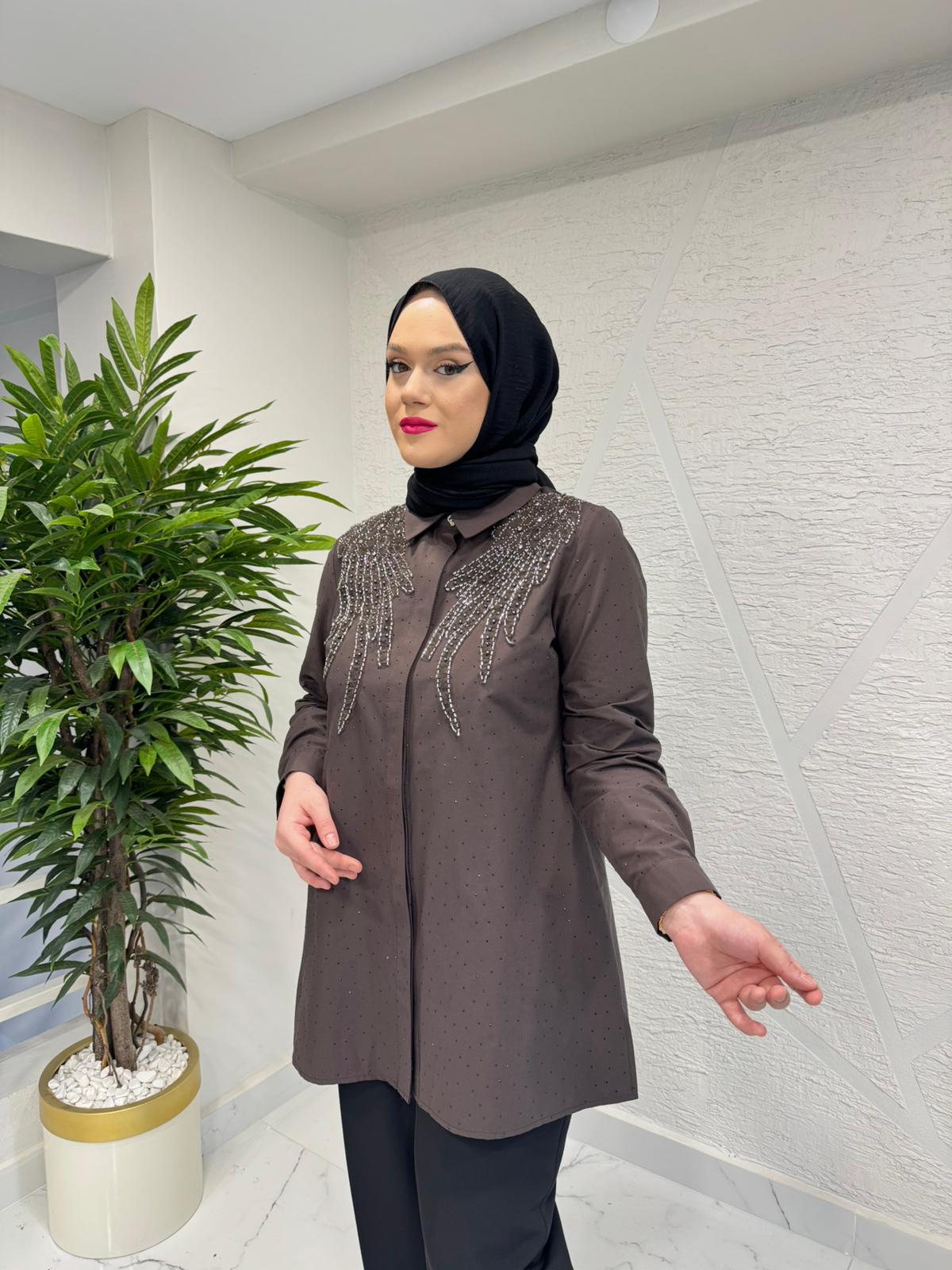 OTTO 3443 TUNİK KAHVERENGİ