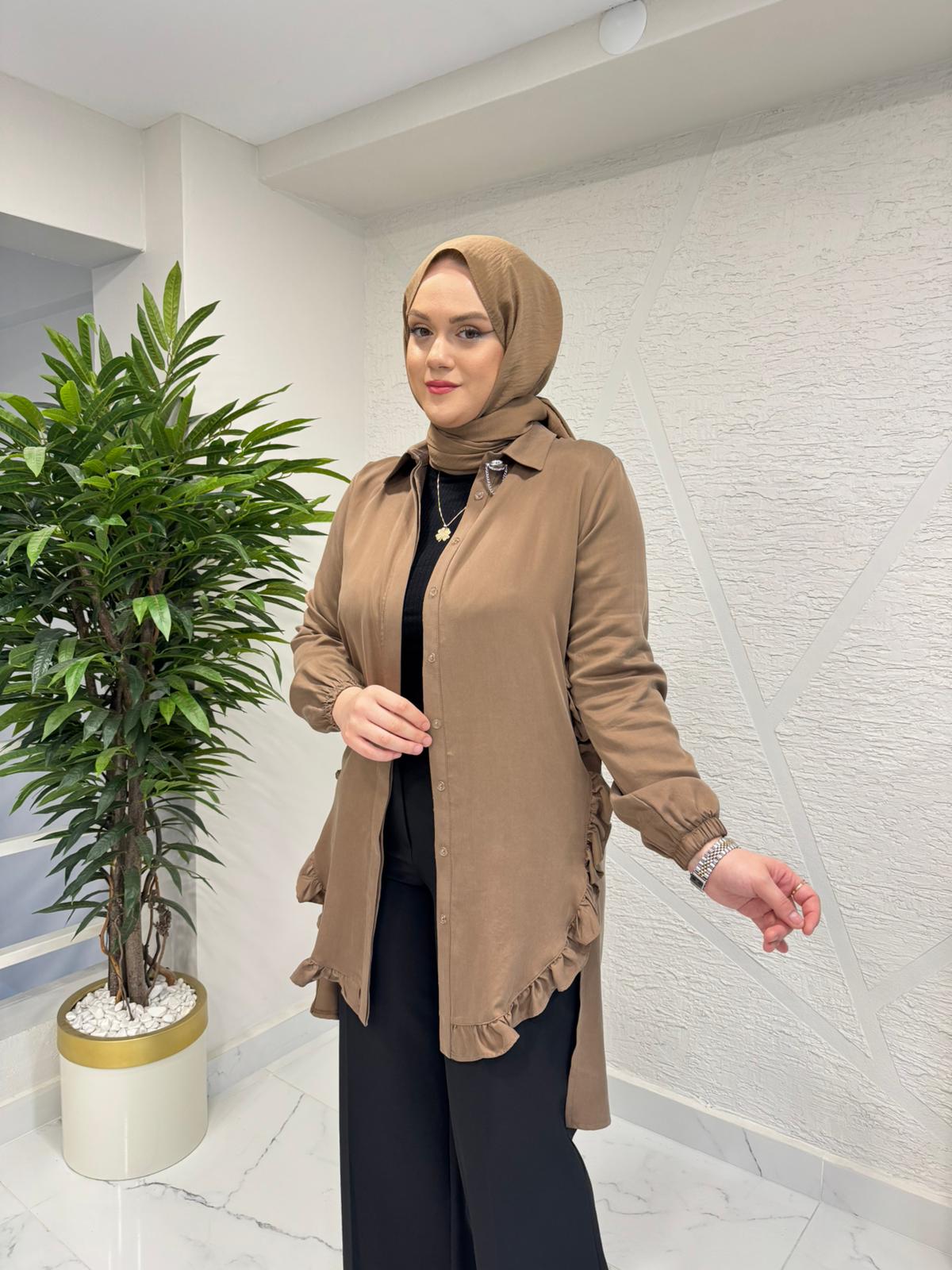 OTTO 3433 BELİ VOLANLI TUNİK VİZON