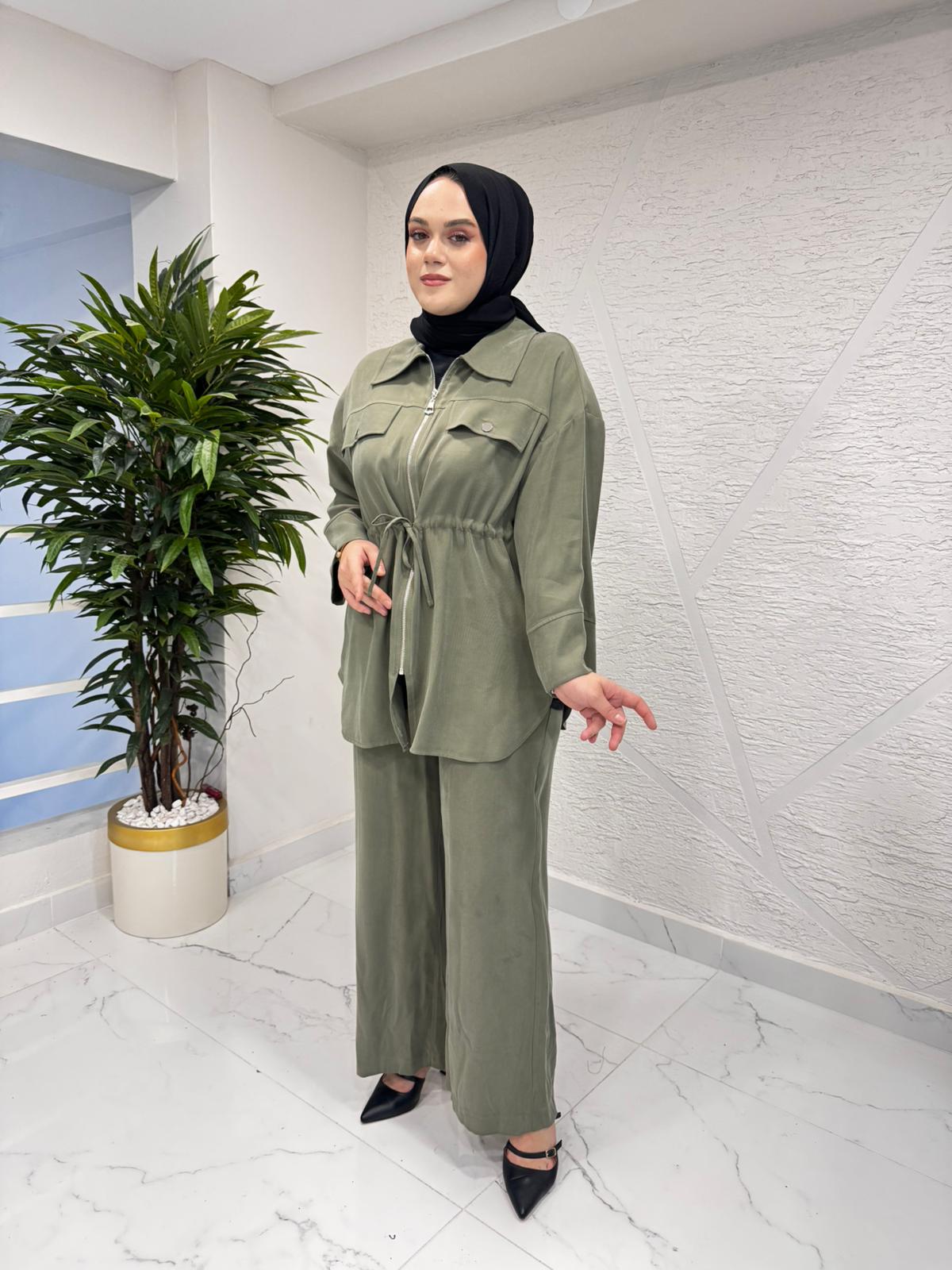 İKOL 36249 CEP TÜNELLİ MODAL TAKIM YEŞİL