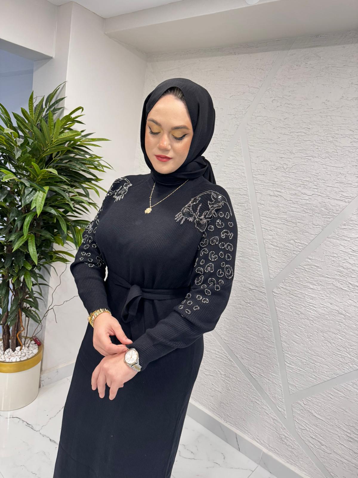 FUAT GÜRŞEN 4106 ELBİSE SİYAH