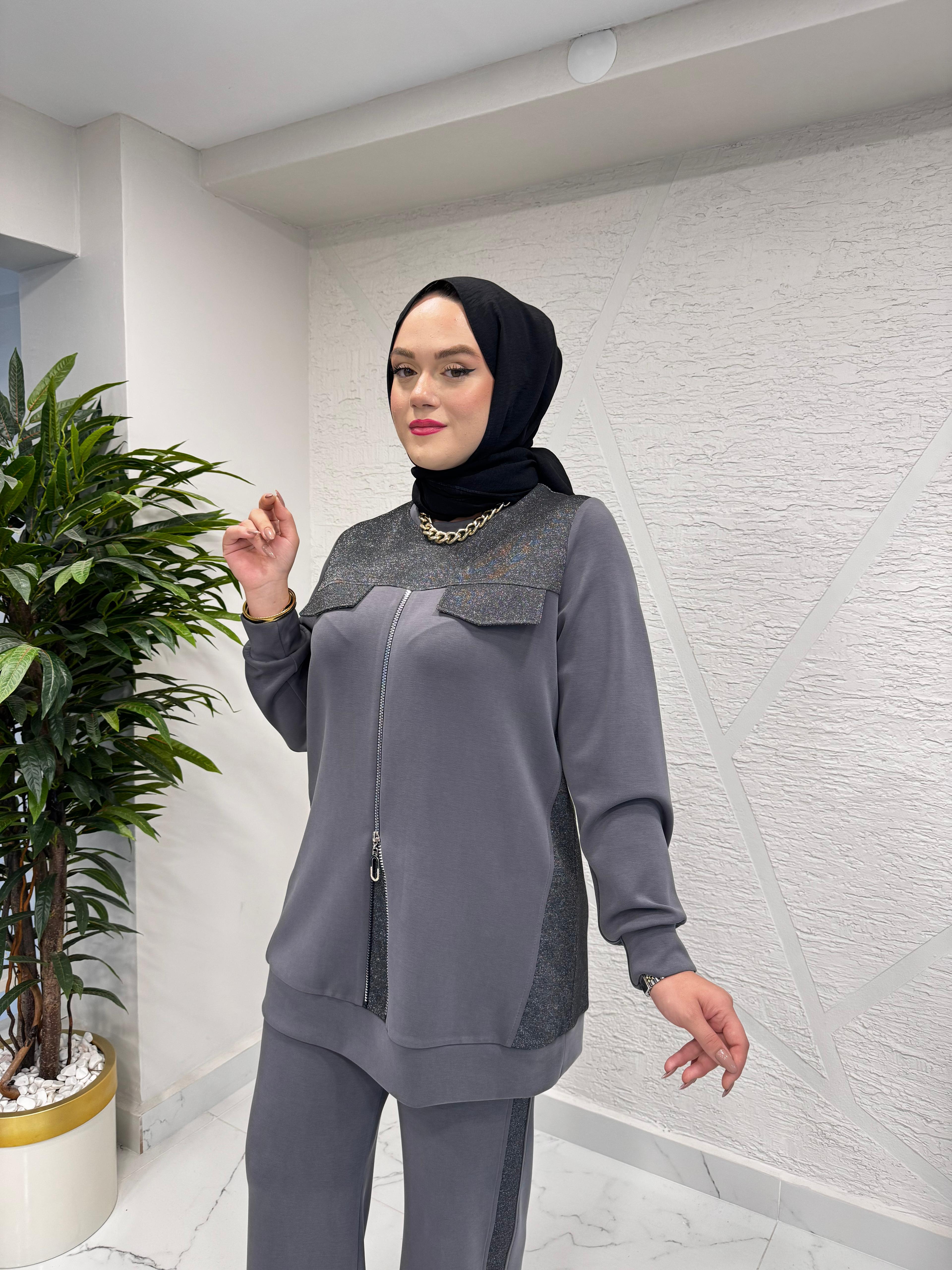 FUAT GÜRŞEN 4340-4416 TUNİK PANTOLON TAKIM ORİJİNAL