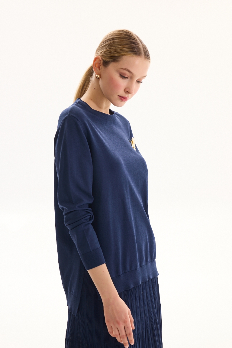 MISSEMRAMISS 1114 ELEGANTE TRİKO TAKIM LACİVERT