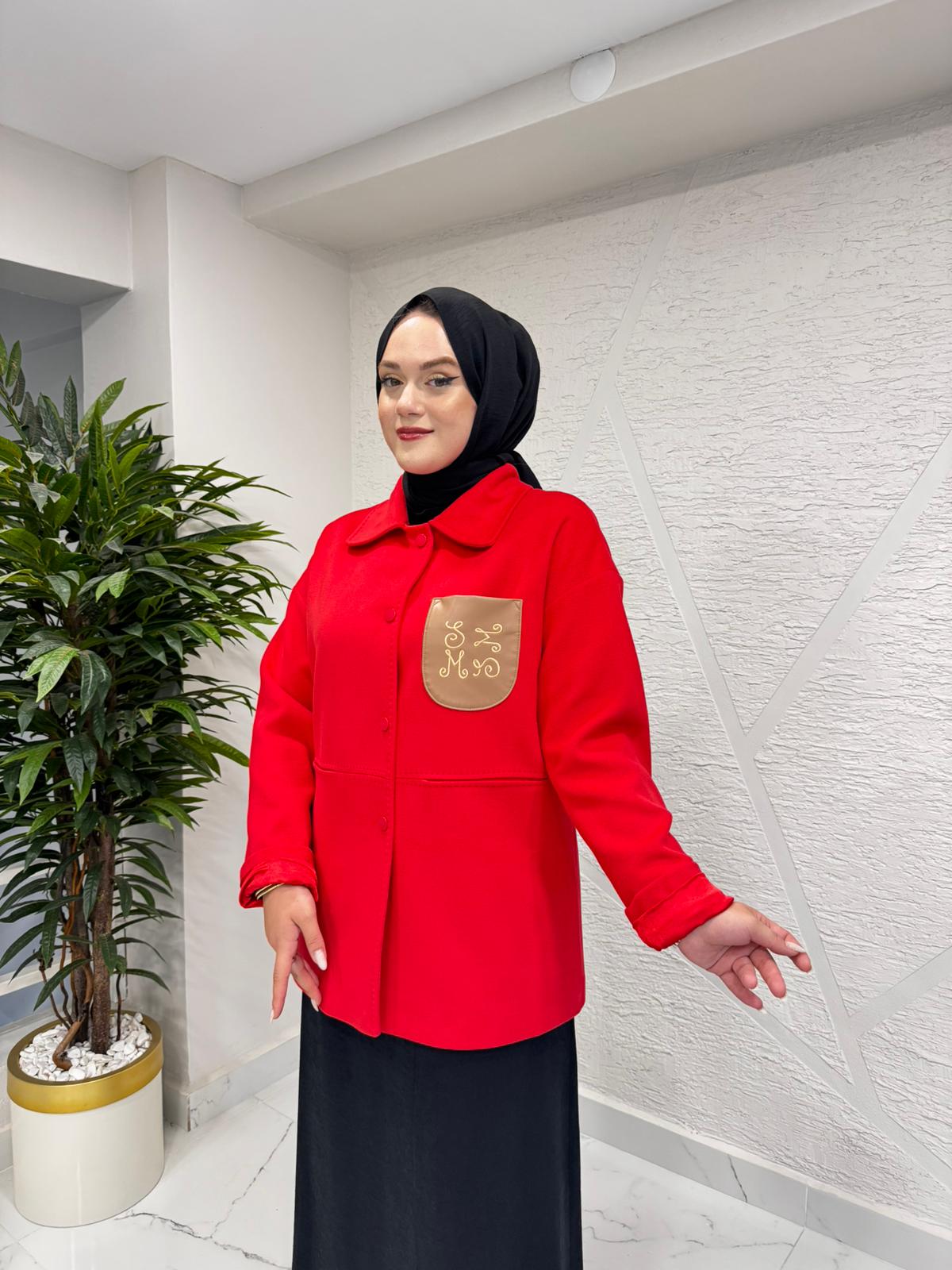 MISSEMRAMISS 4896 MSSM KAŞE CEKET KIRMIZI