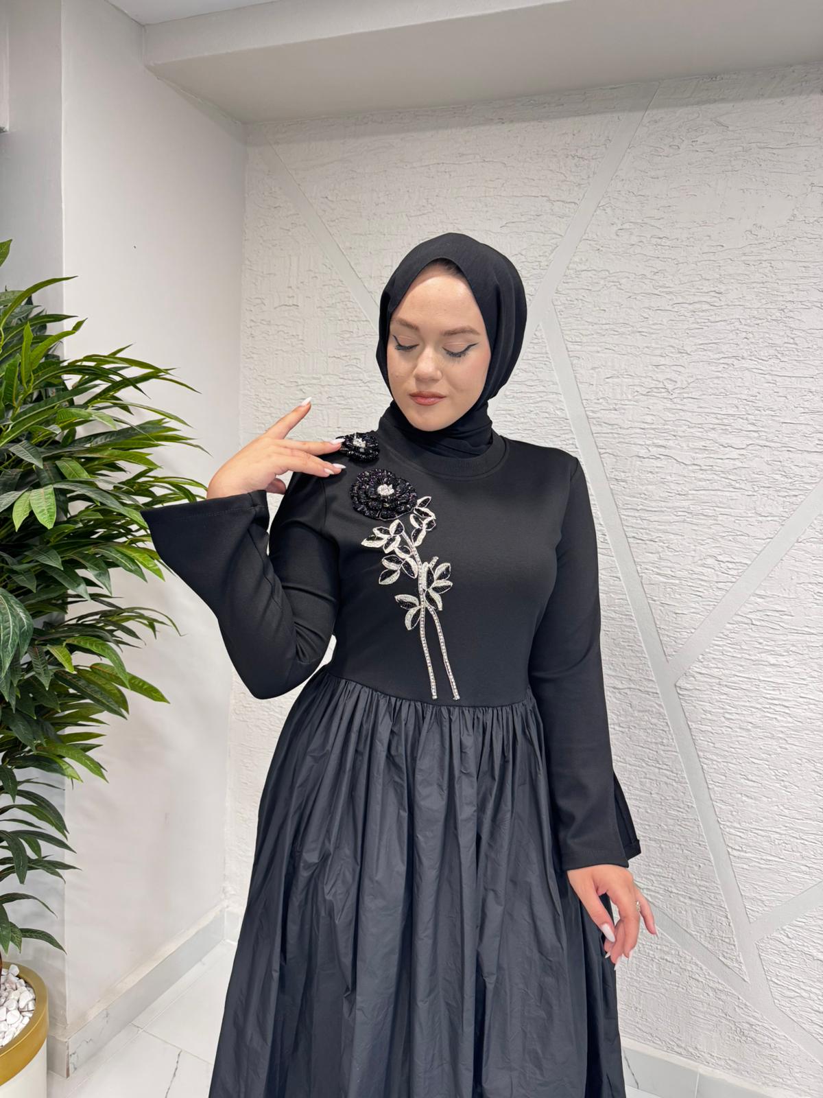 MISSEMRAMISS 4902 ELİSİA ELBİSE SİYAH