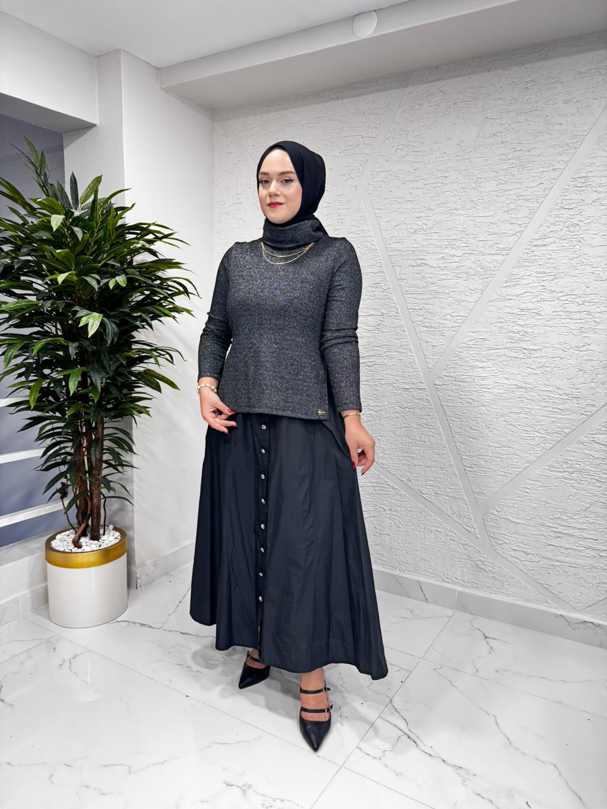 MISSEMRAMISS 4903 ARVENA DUO ELBİSE SİYAH