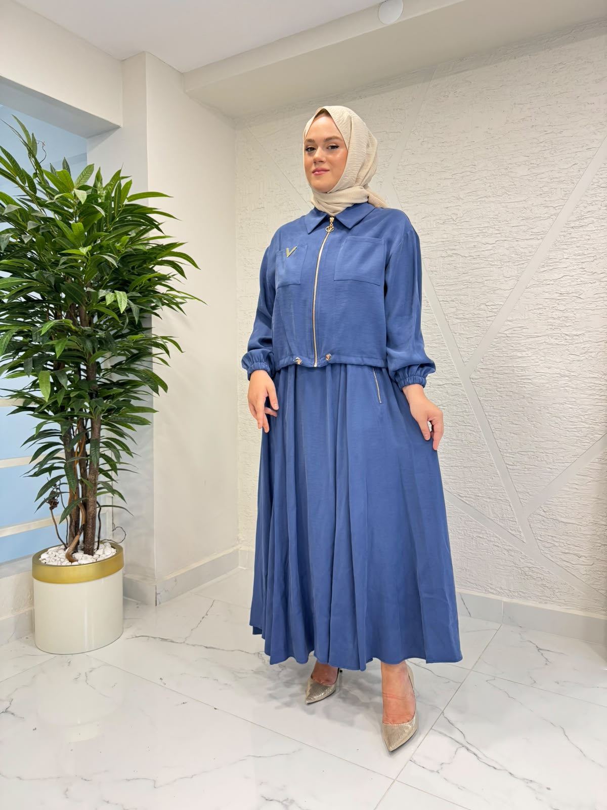 MYRED 50575 ETEKLİ TAKIM MAVİ