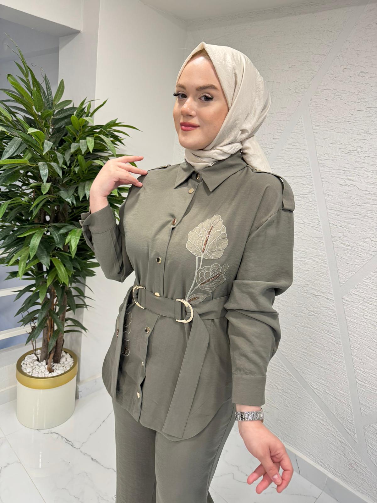 MISSEMRAMISS 5125 FLOWER TOUCH KEMERLİ TAKIM HAKİ