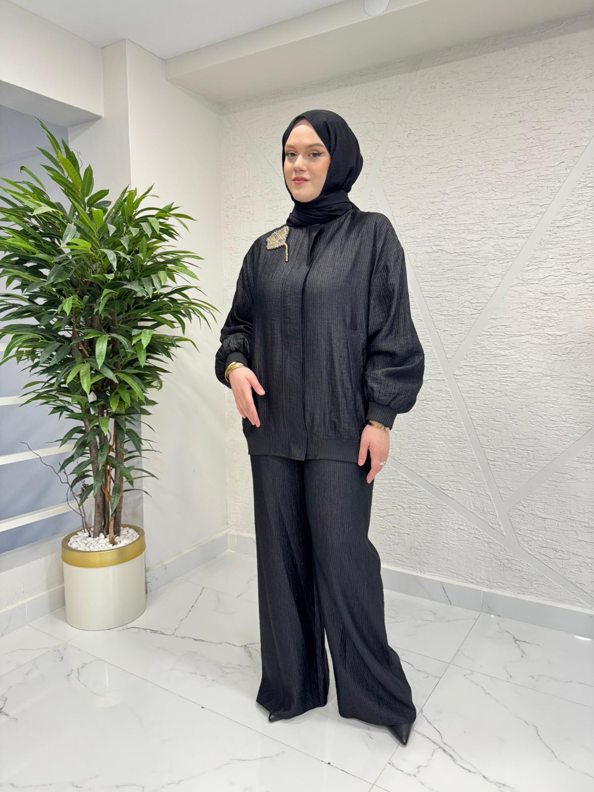 MISSEMRAMISS 5190 SOFT GLAM TAKIM SİYAH