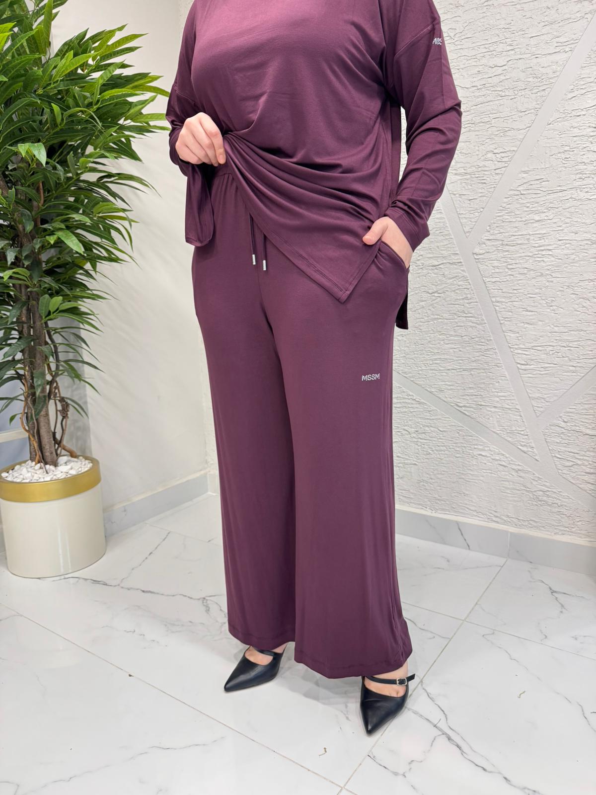 MISSEMRAMISS 5356 MSSM TAŞLI PANTOLON MÜRDÜM