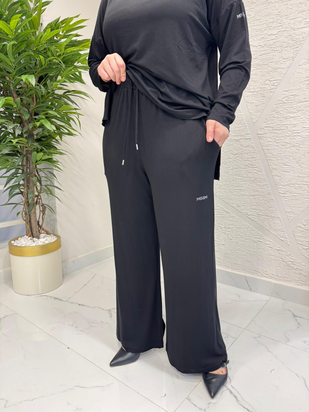 MISSEMRAMISS 5356 MSSM TAŞLI PANTOLON SİYAH