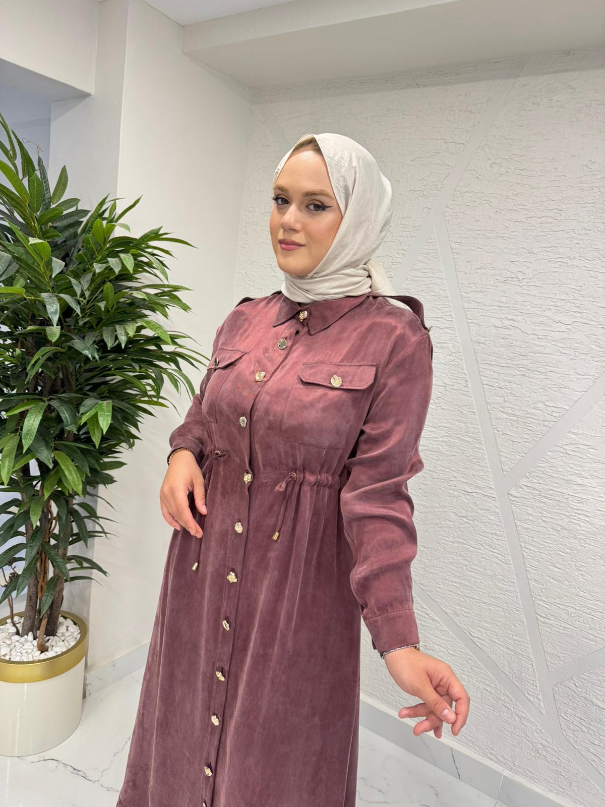 OTTO 5421 ÖNÜ DÜĞMELİ ELİBSE BORDO