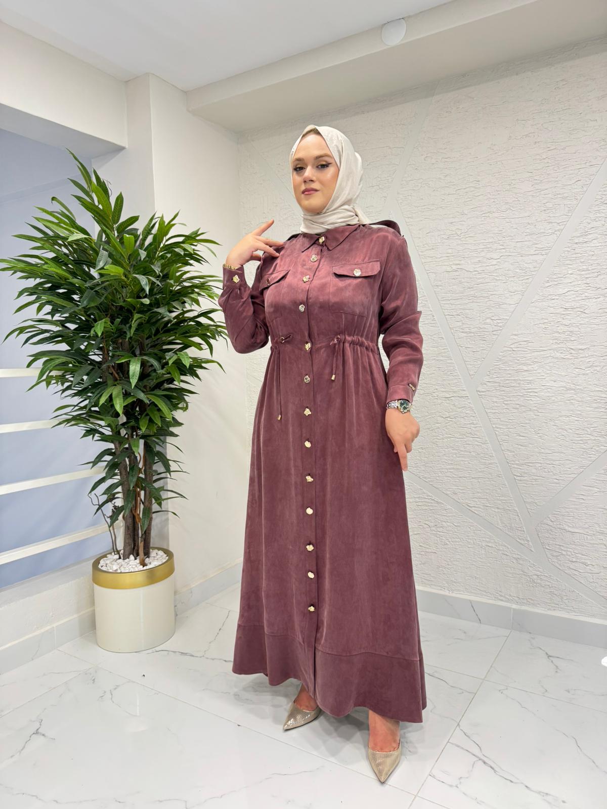 OTTO 5421 ÖNÜ DÜĞMELİ ELİBSE BORDO