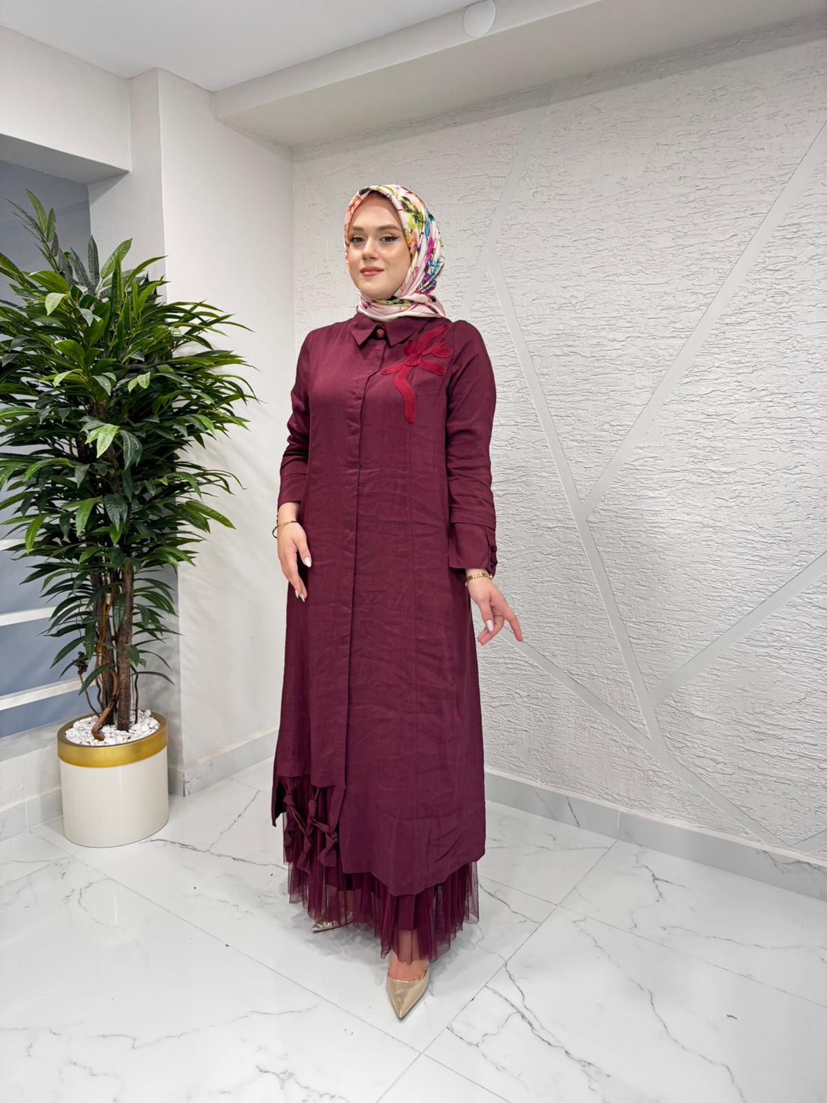 LISSMORE 5536 ELBİSE BORDO