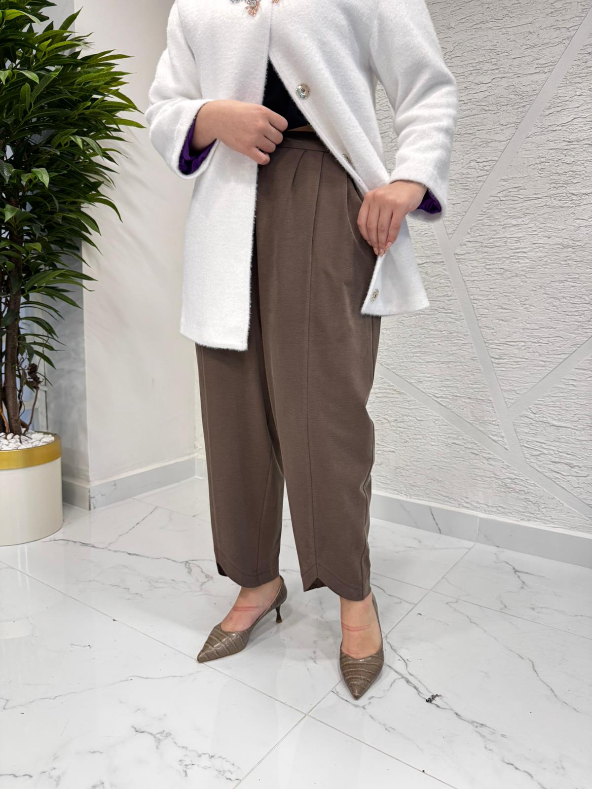 SENTEZ 5591 BELLİS V PAÇA PANTOLON KAHVERENGİ