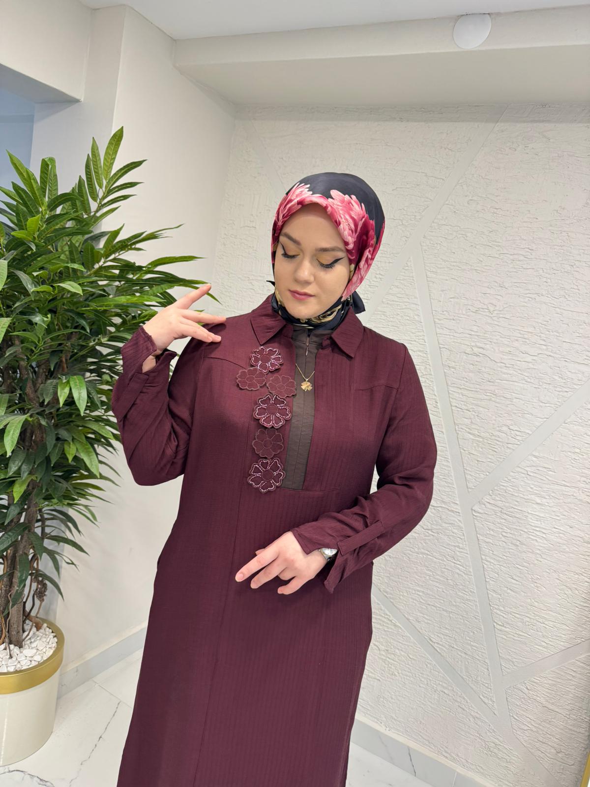 LISSMORE 6046 ELBİSE BORDO