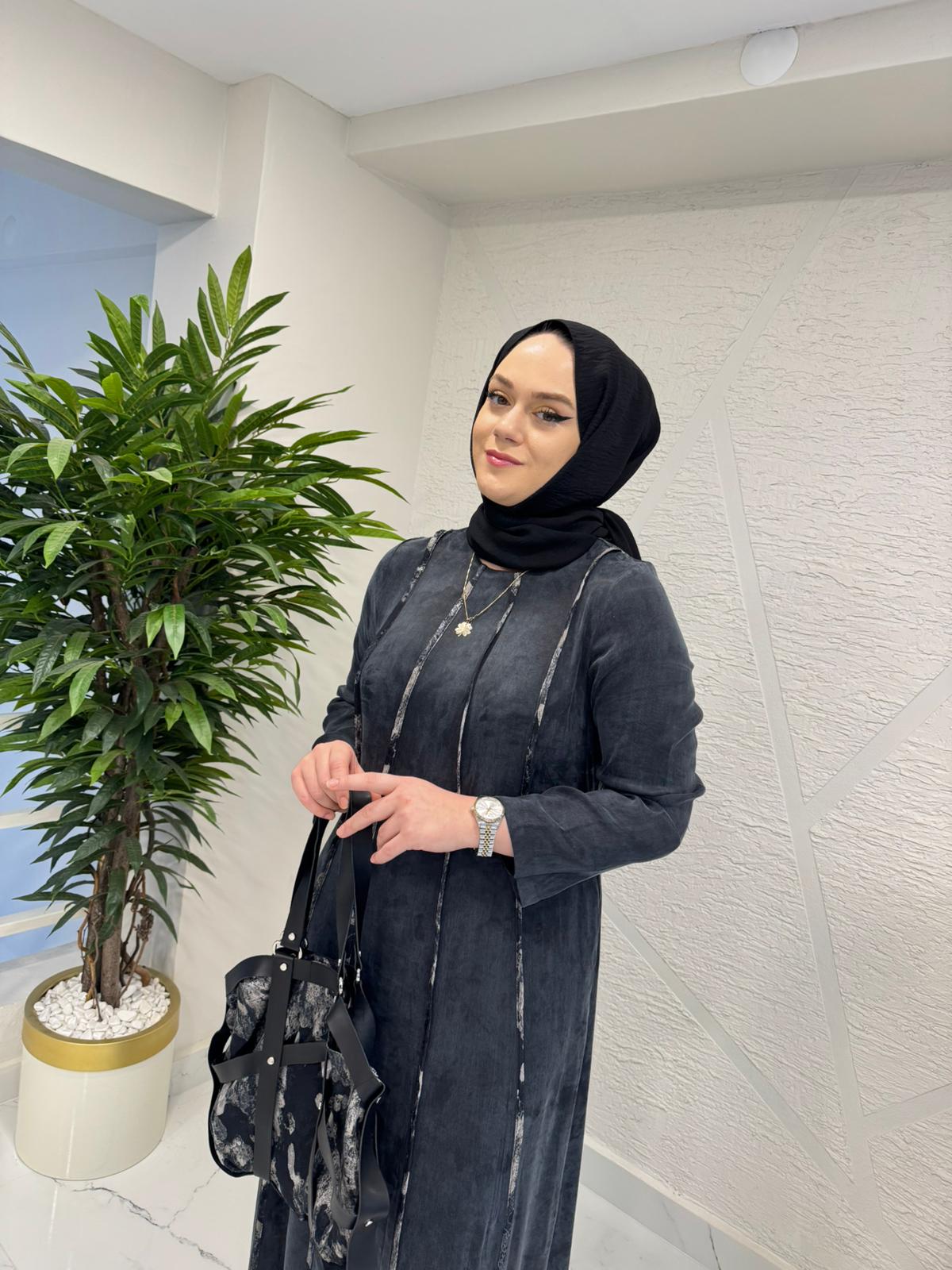 LISSMORE 6079 ELBİSE (ÇANTA DAHİLDİR) SİYAH