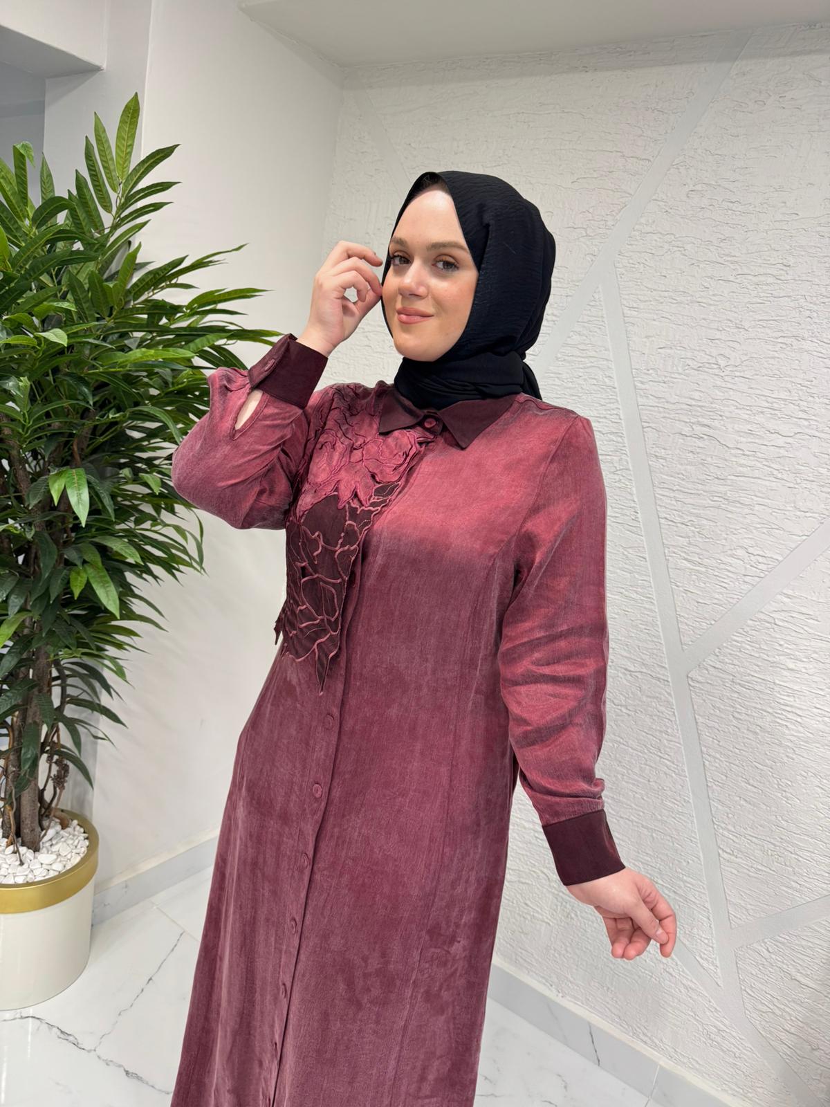 LISSMORE 6192 ELBİSE BORDO