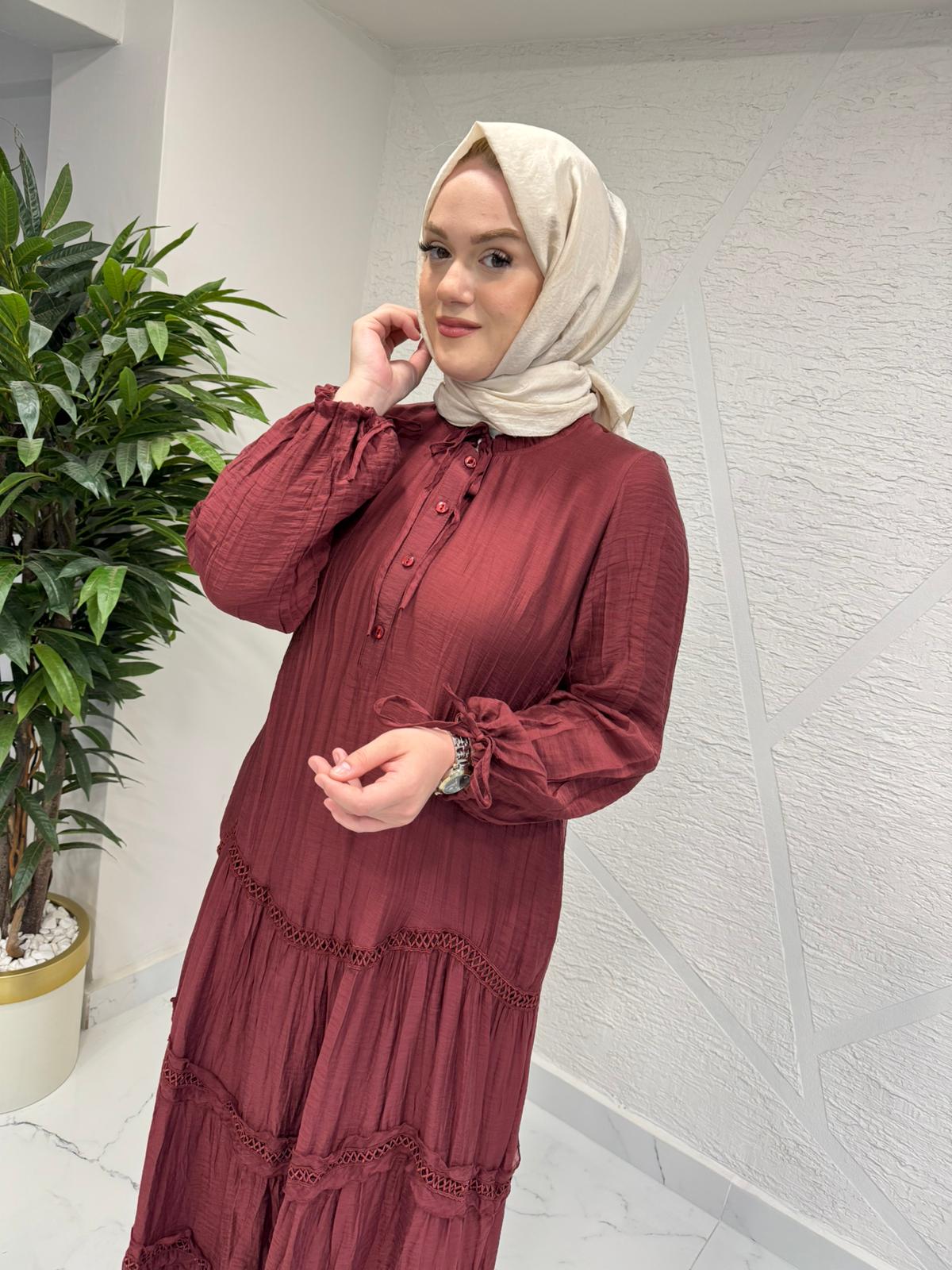 LISSMORE 6227 ELBİSE BORDO
