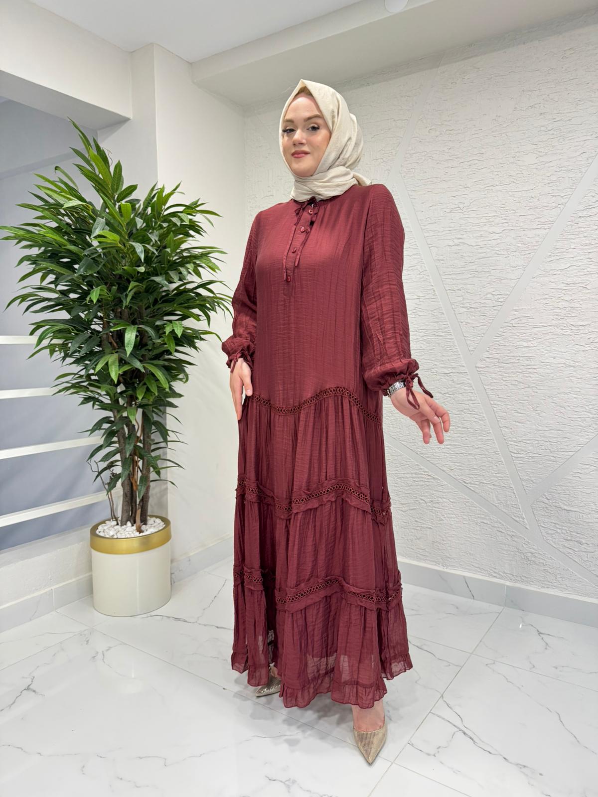 LISSMORE 6227 ELBİSE BORDO
