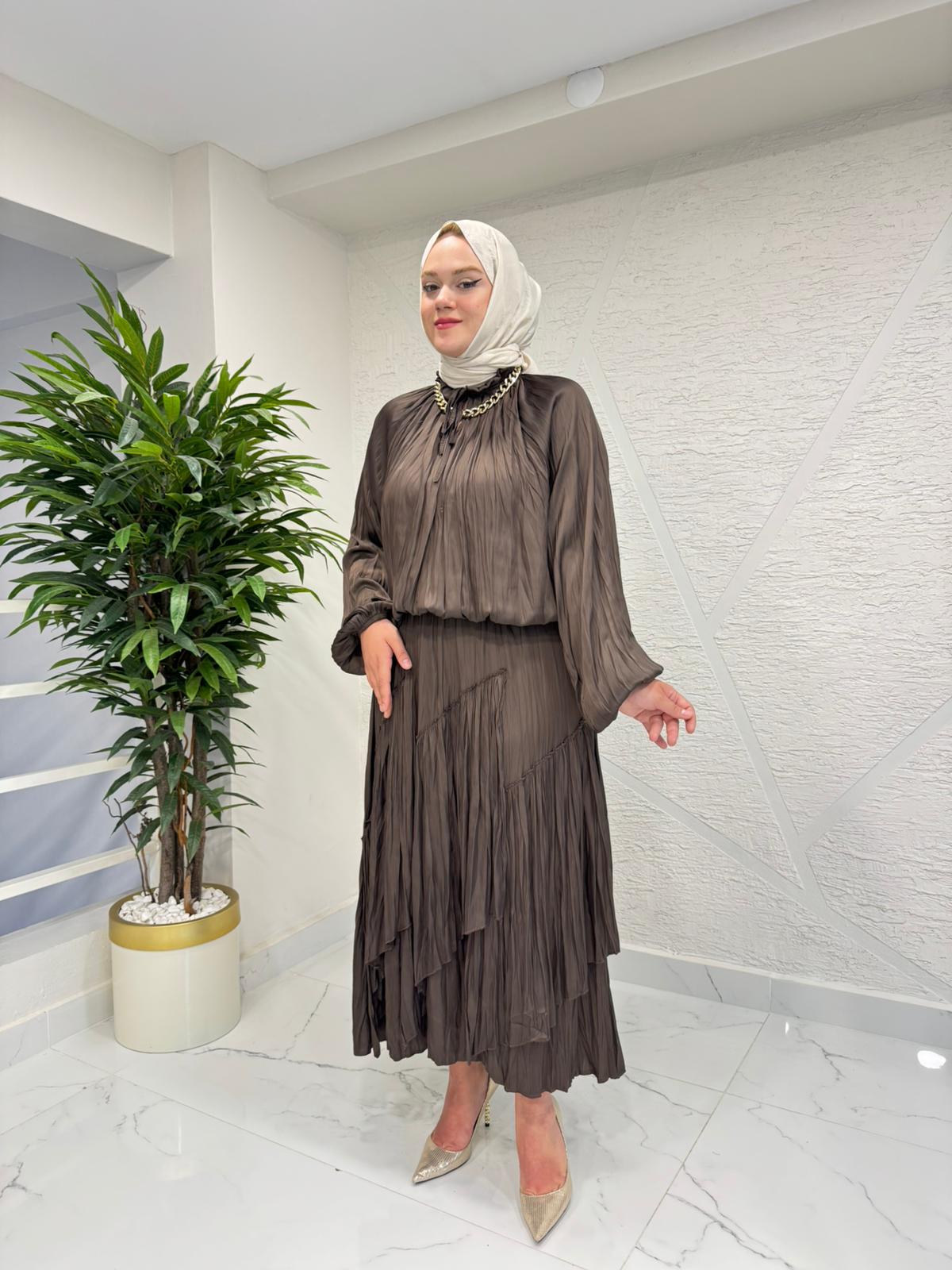 QASHE 6579 TAKIM KAHVERENGİ