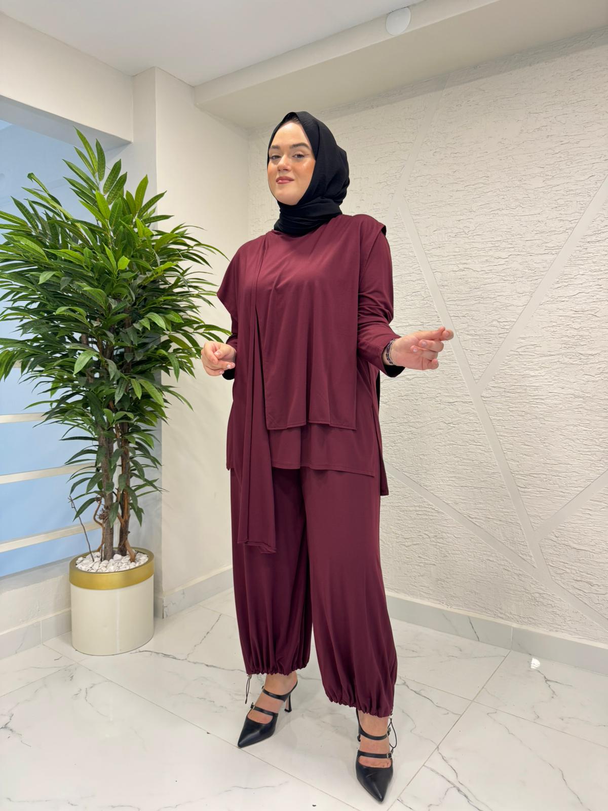 QASHE 6645 PANTOLONLU TAKIM BORDO