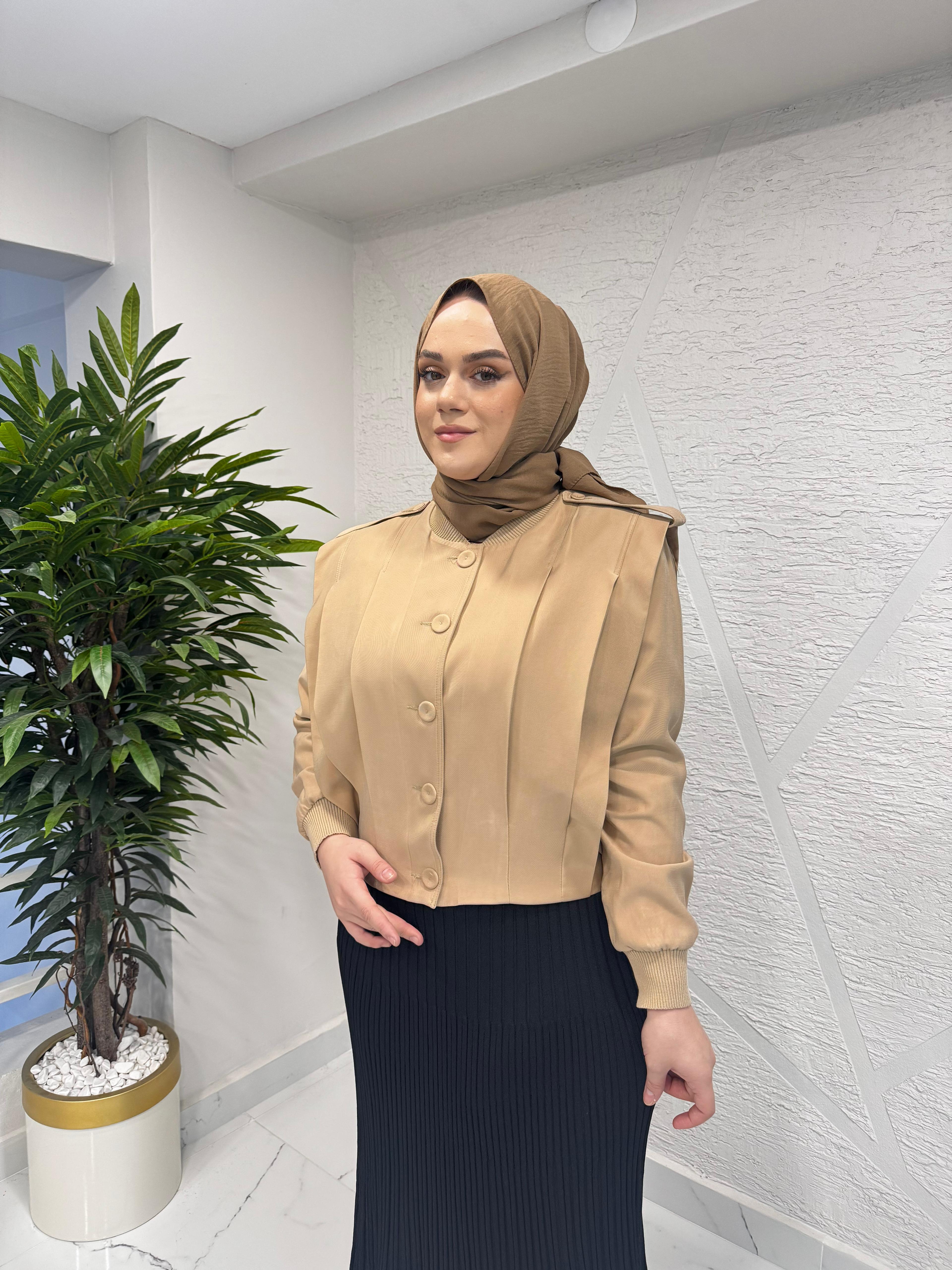 CEREMONY 6817 ANJELİK APOLETLİ KISA CEKET NUDE