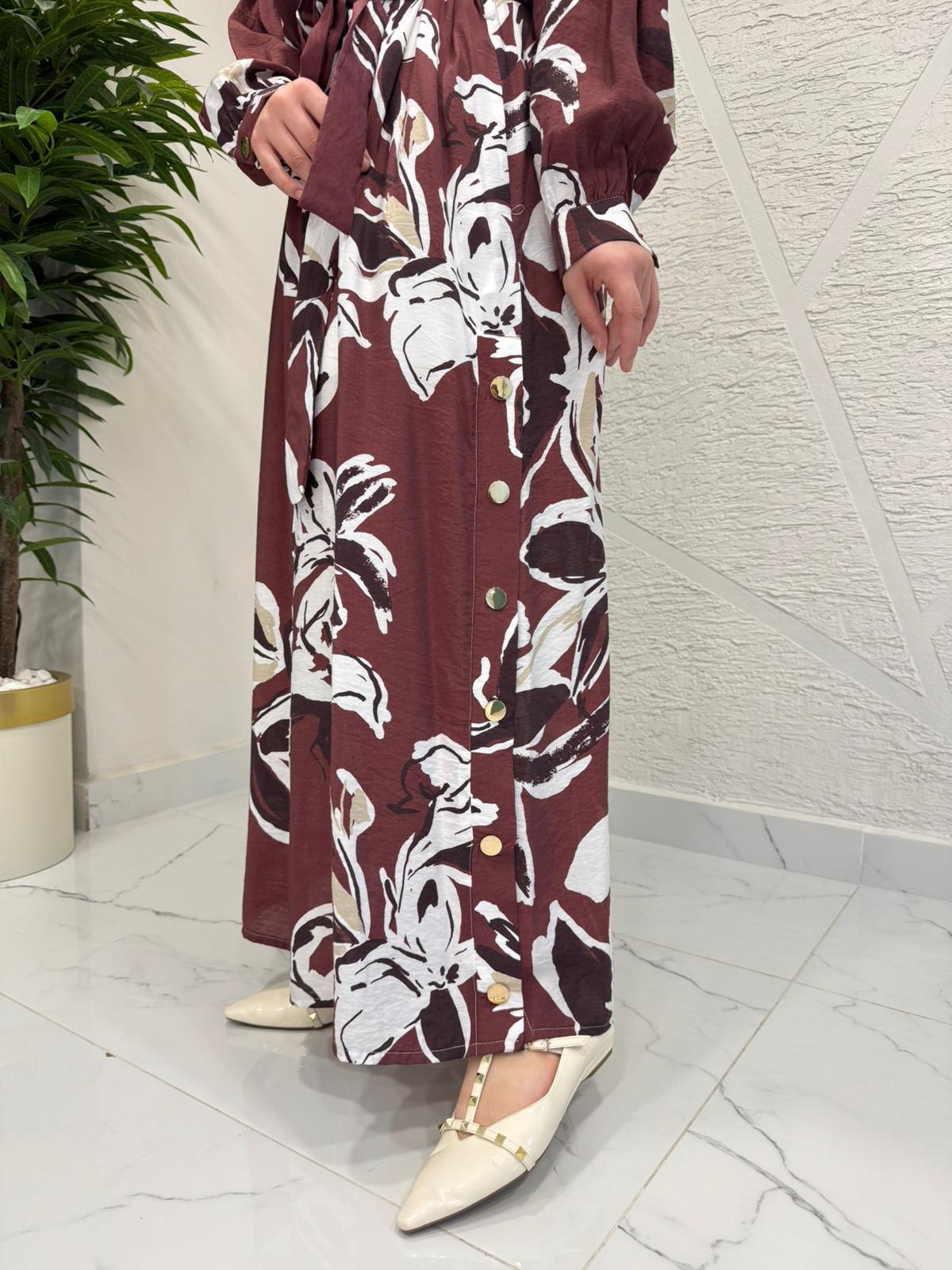 CEREMONY 26Y735 BELDEN KUŞAKLI BEGONVİL ELBİSE ORİJİNAL