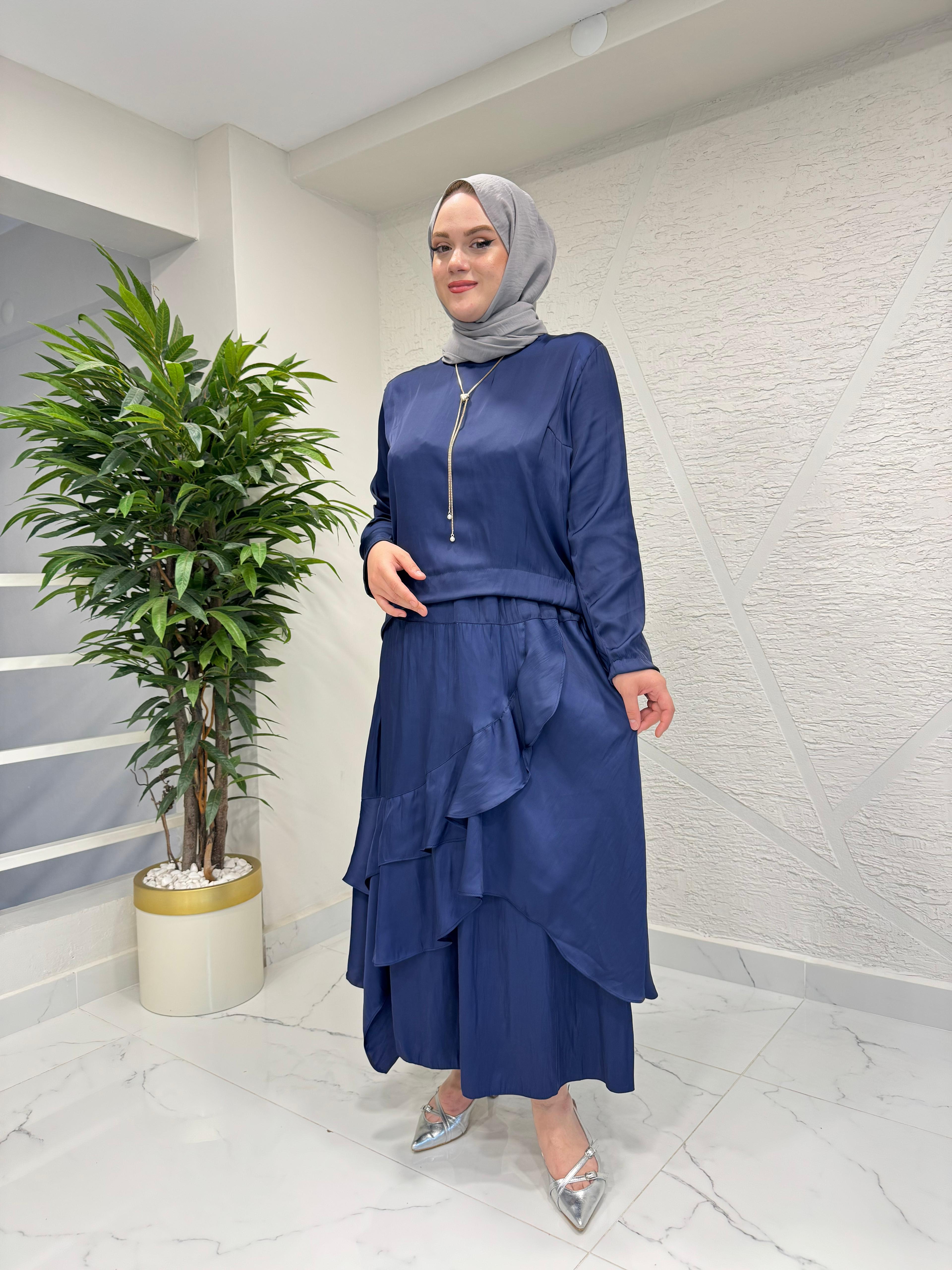 OTTO 7402 KIRANÇ ETEKLİ TAKIM GECE MAVİSİ