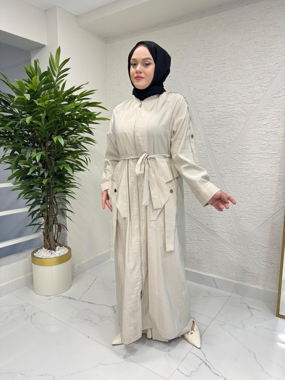 CEREMONY 26Y820 KOLU ÇITÇITLI D TOKALI ÖNDEN FERMUARLI SAFARİ KAP TAŞ