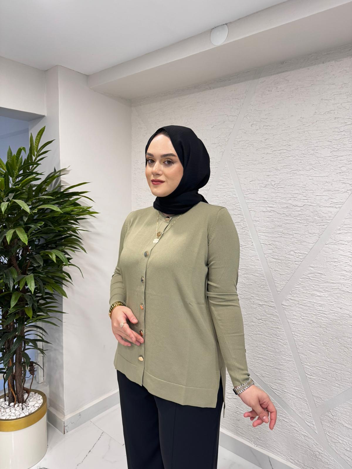 MİSSA ASMİN TRİKO HIRKA HAKİ